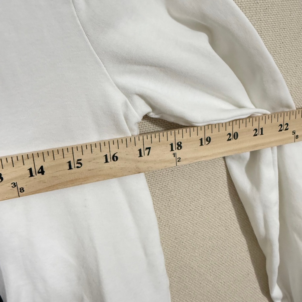 Lauren Ralph Lauren Active Womens White Black Zip Up Hoodie Small Cotton Striped - Picture 5 of 6